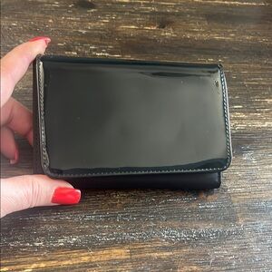 Black Patent Leather Wallet NWOT